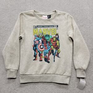 Marvel Boys 5T Avengers Sweatshirt Comic Graphic Hulk Spider-Man Iron Man Thor